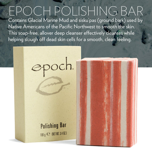 EPOCH® Polishing Bar (soap-free bar used by Native Americans to polish body skin, made in USA, free shipping)